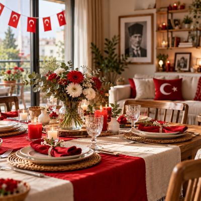 Cumhuriyet Bayramı İçin Evde Yapılabilecek 10 Anlamlı Dekorasyon Fikri