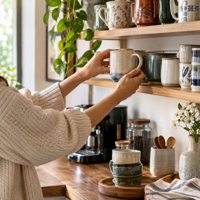 Kahve Kupası Koleksiyonu Nasıl Düzenlenir? 10 Pratik ve Dekoratif Fikir