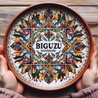 Dekoratif Çini Tepsi