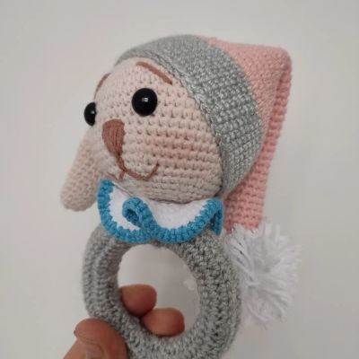 Uzun Kulaklı Ponçik Tavşancık Amigurumi Oyuncak