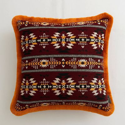 Biguzu Narin Etnik Desenli Püsküllü Dekoratif Kırlent 45x45cm