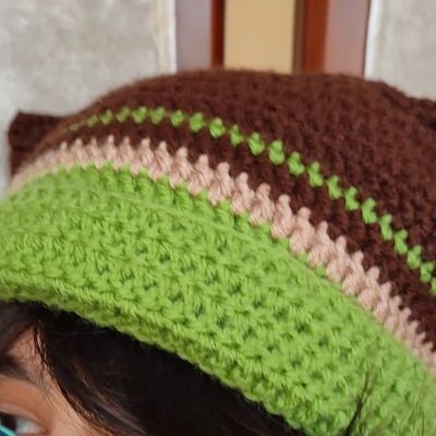 Amigurumi Kurbağa Figürlü Parmaksız Eldiven ve Bere Seti
