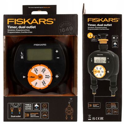 Fiskars Otomatik Sulama Saati Çift Çıkışlı 1054792